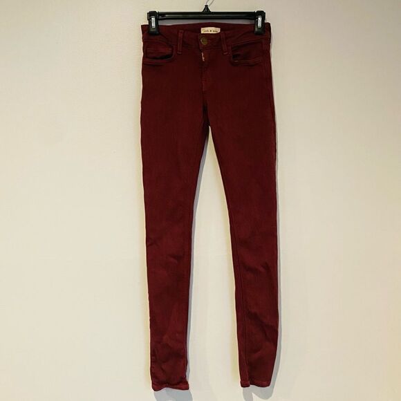 Cloth & Stone Burgundy Super Stretch Legging Jeans Size 26 - Picture 1 of 5